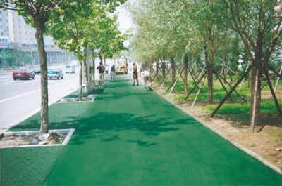 供應(yīng)蘭州彩色瀝青價格拌合料用的膠結(jié)料哪里產(chǎn)